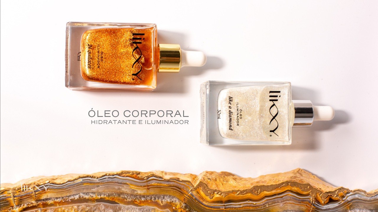 Óleo Iluminador LIKXY — Like a Diamond e 24 Quilates